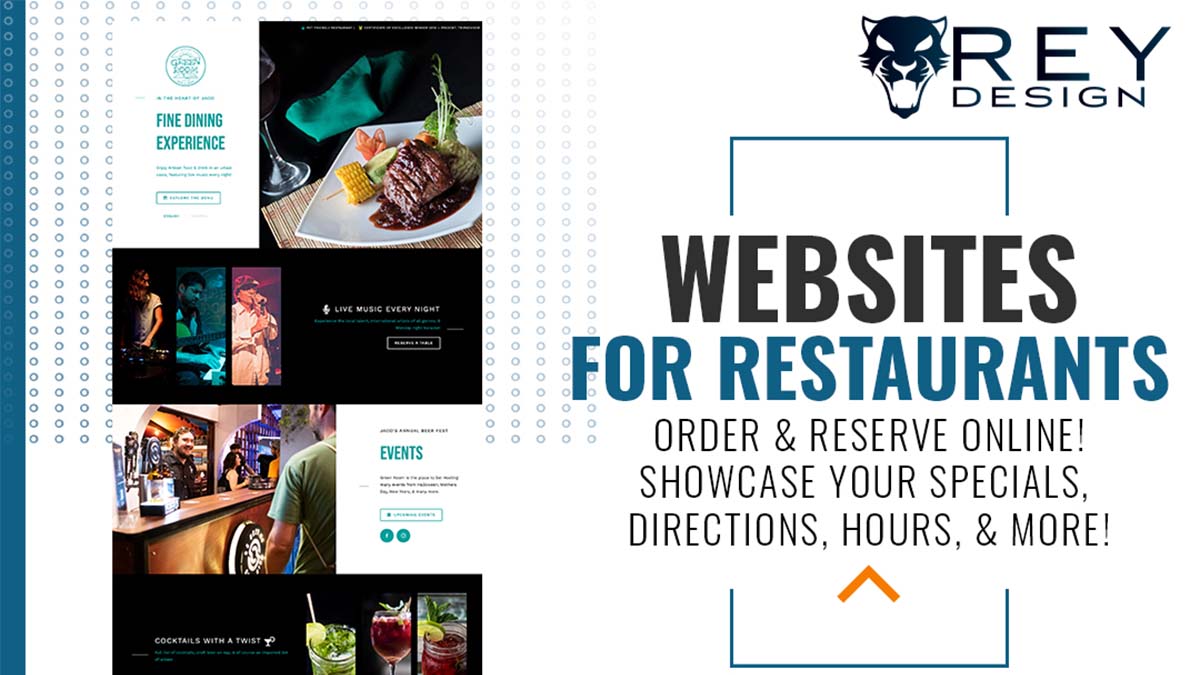 Get Your Restaurant Online, Websites for Restaurants by REY Design